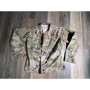 US Air Force OCP Multicam Uniform Coat Mens 36 Regular Camo Field Jacket Good